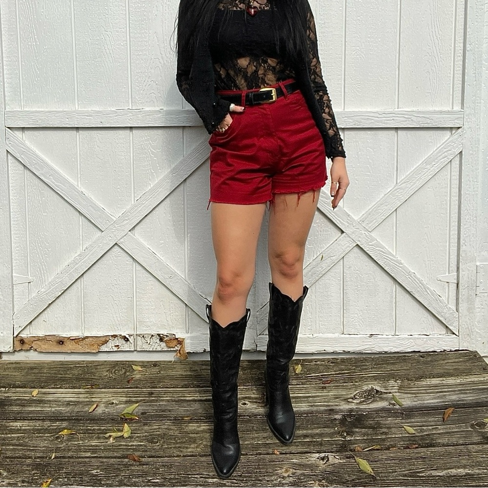 Forever 21 black cowboy boots